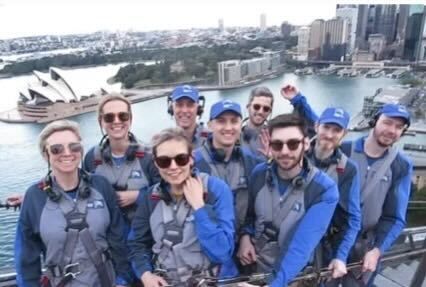 Ovatu team visiting Sydney Harbour